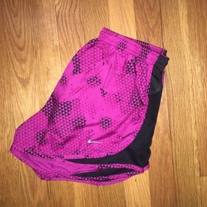 Pink Printed Nike Tempo Shorts